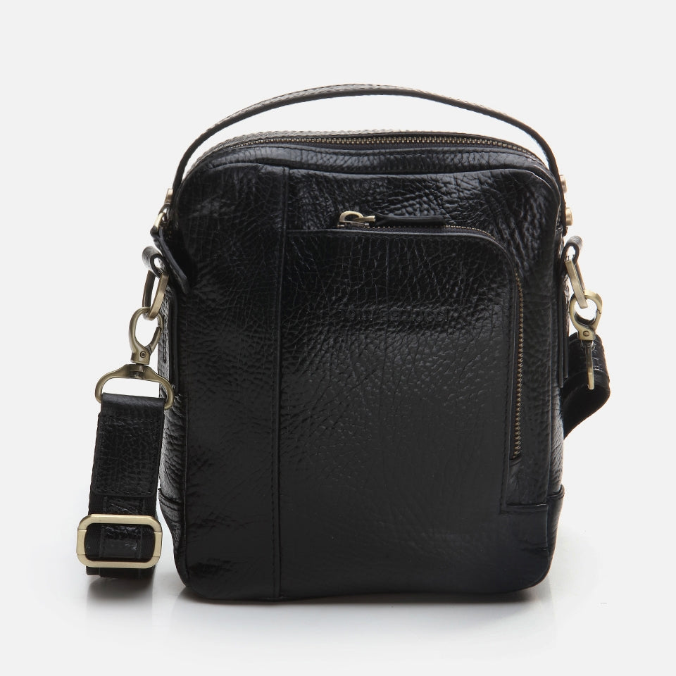 Genuine Leather Black Men's Bag