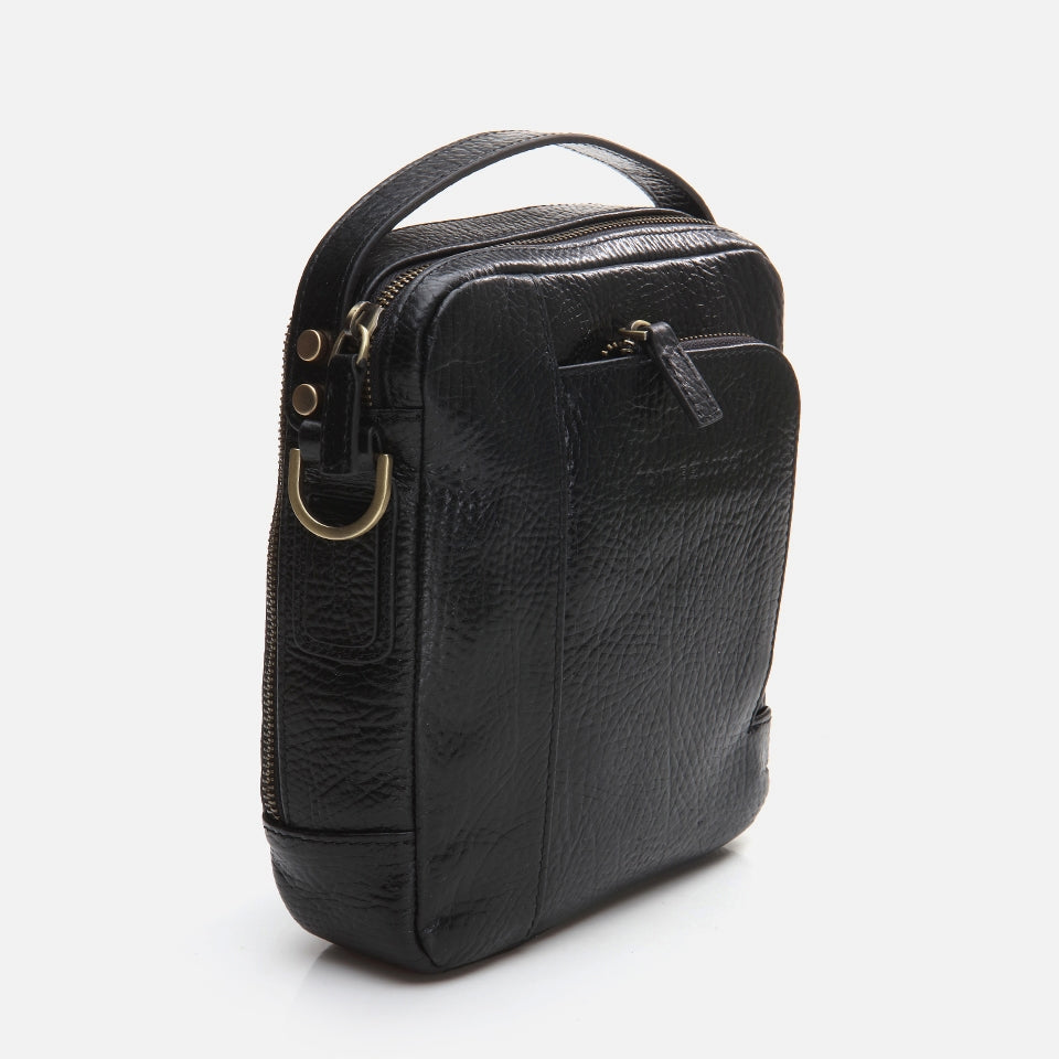 Genuine Leather Black Men's Bag