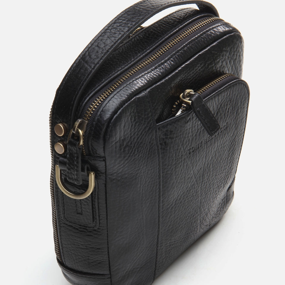 Genuine Leather Black Men's Bag