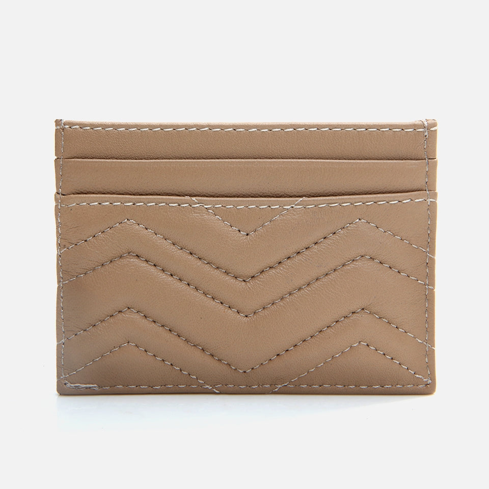 Genuine Leather Beige Women's Wallet