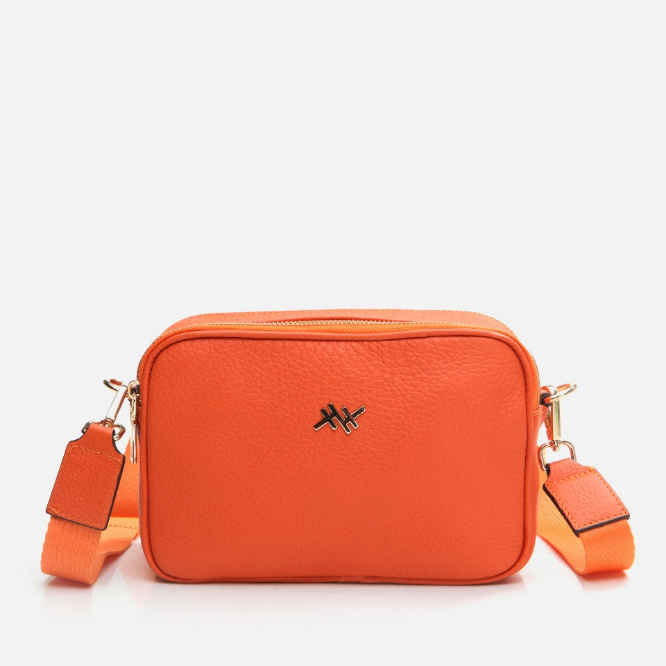 Genuine Leather Orange Women's Mini (Crossbody) Bag