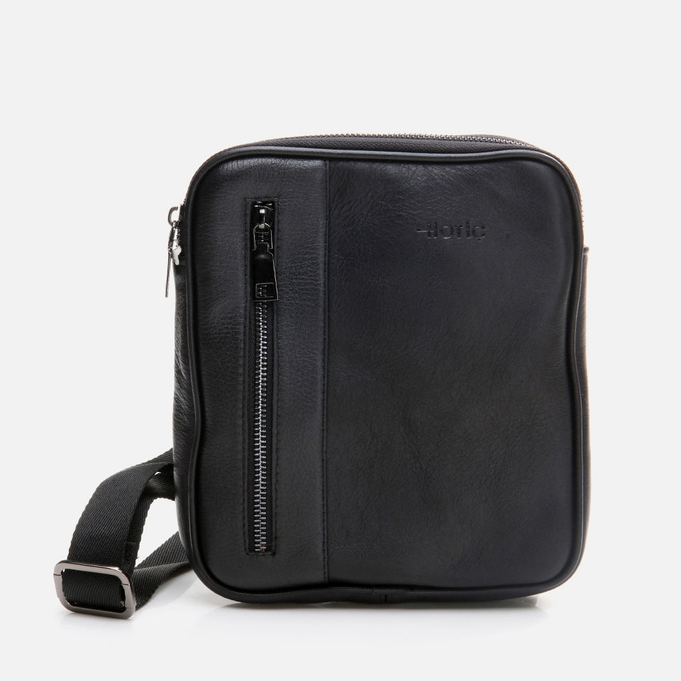 Genuine Leather Black Men's Bag