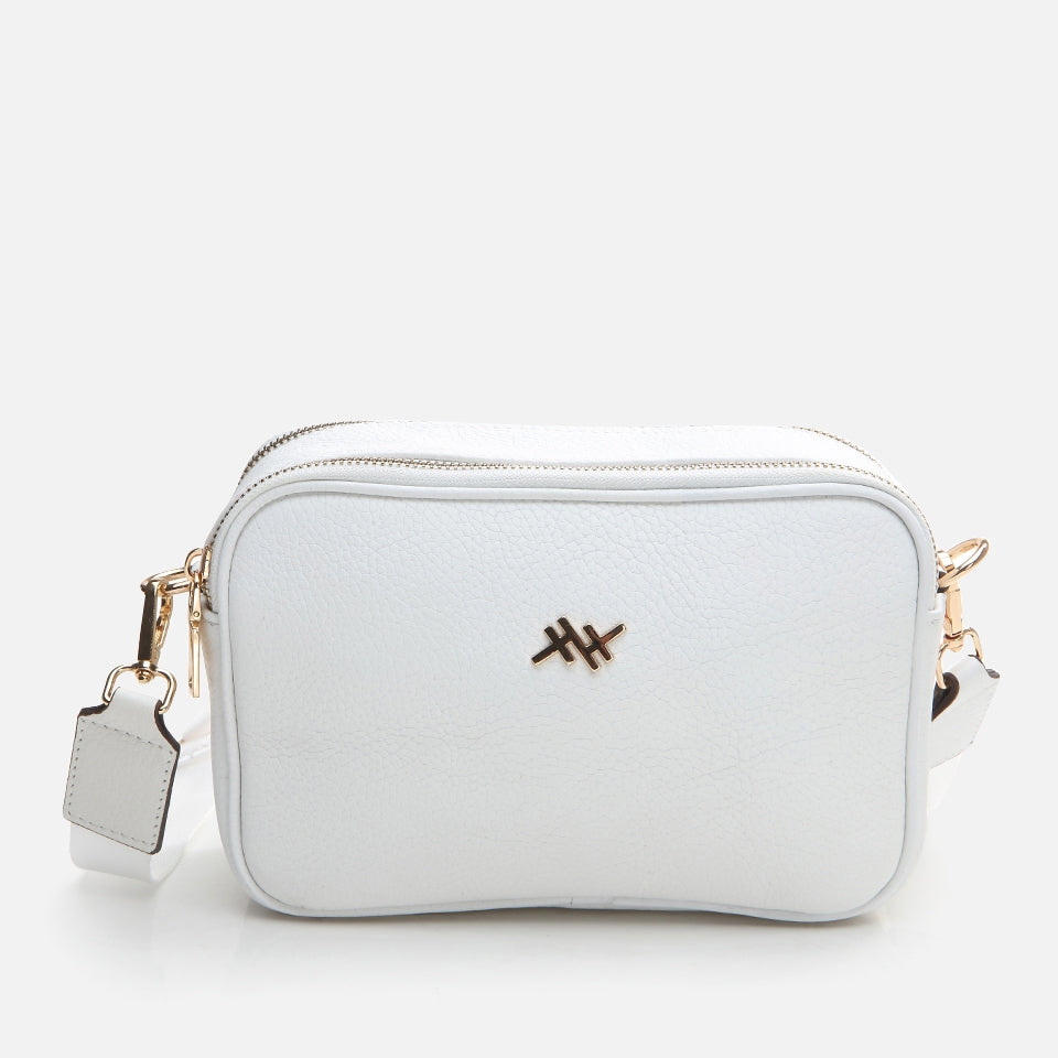 Genuine Leather White Women's Mini (Crossbody) Bag