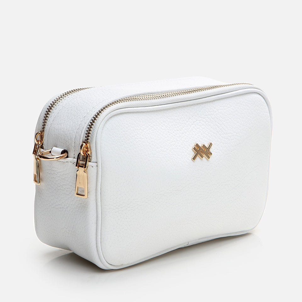 Genuine Leather White Women's Mini (Crossbody) Bag