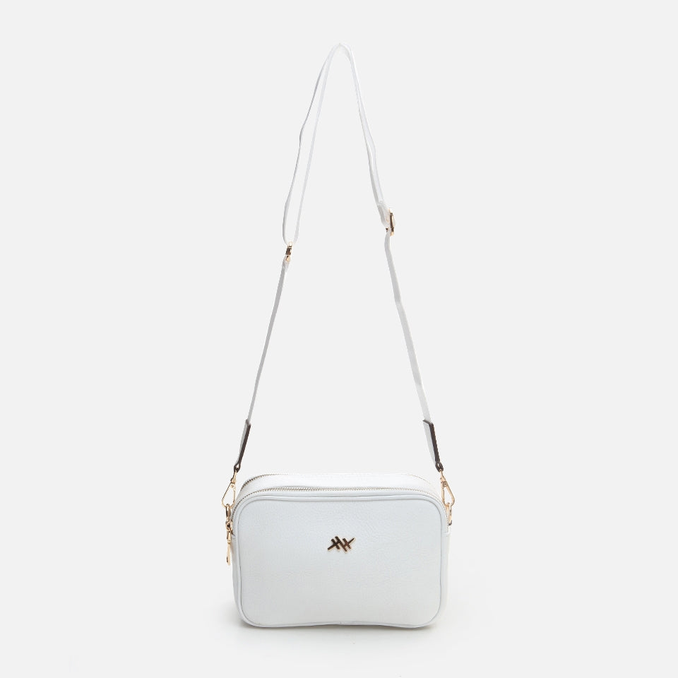 Genuine Leather White Women's Mini (Crossbody) Bag