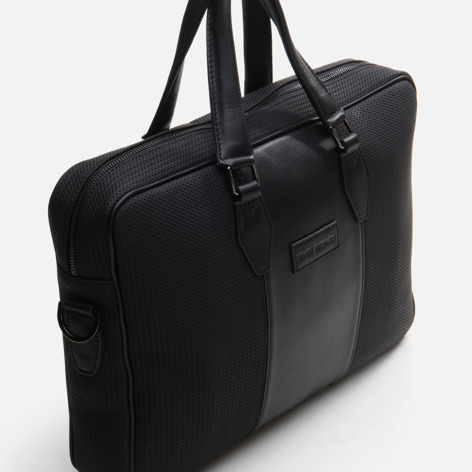 Genuine Leather Black Men's Bag