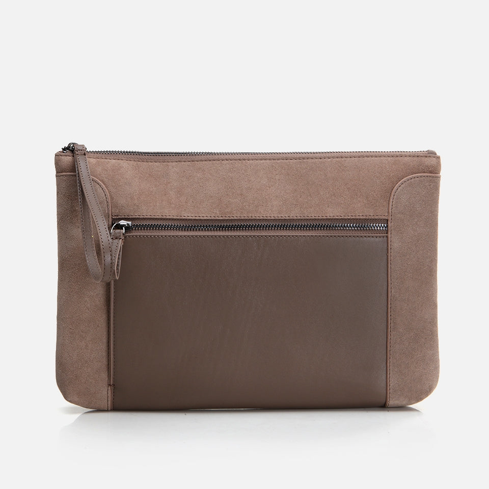 Genuine Leather Brown Men's Bag x Danilo Zanna