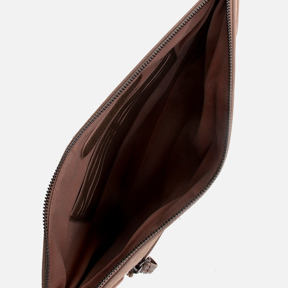 Genuine Leather Brown Men's Bag x Danilo Zanna