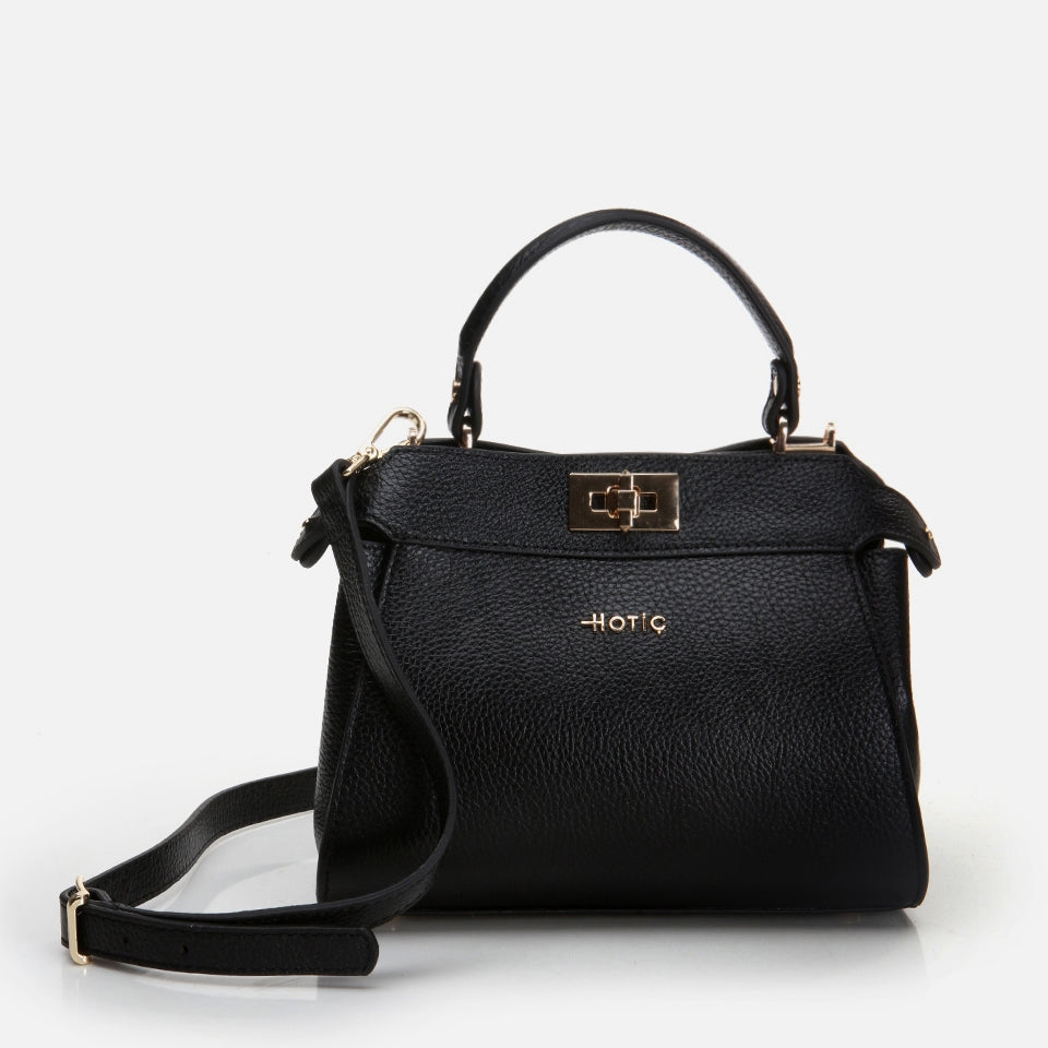 Genuine Leather Black Women's Mini (Crossbody) Bag