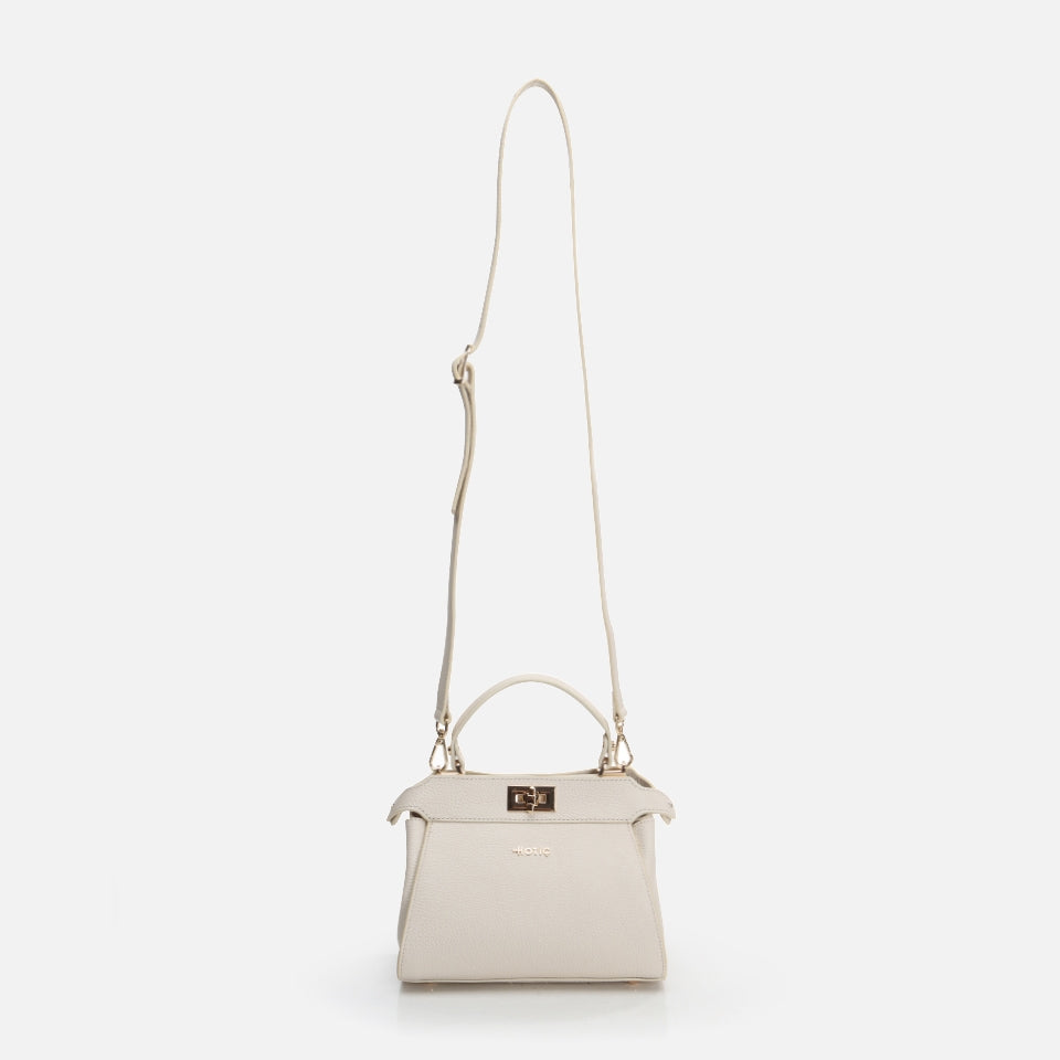 Genuine Leather Beige Women's Mini (Crossbody) Bag