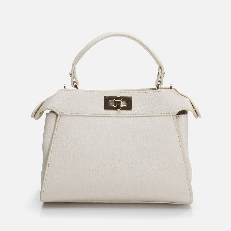 Genuine Leather Beige Women's Mini (Crossbody) Bag