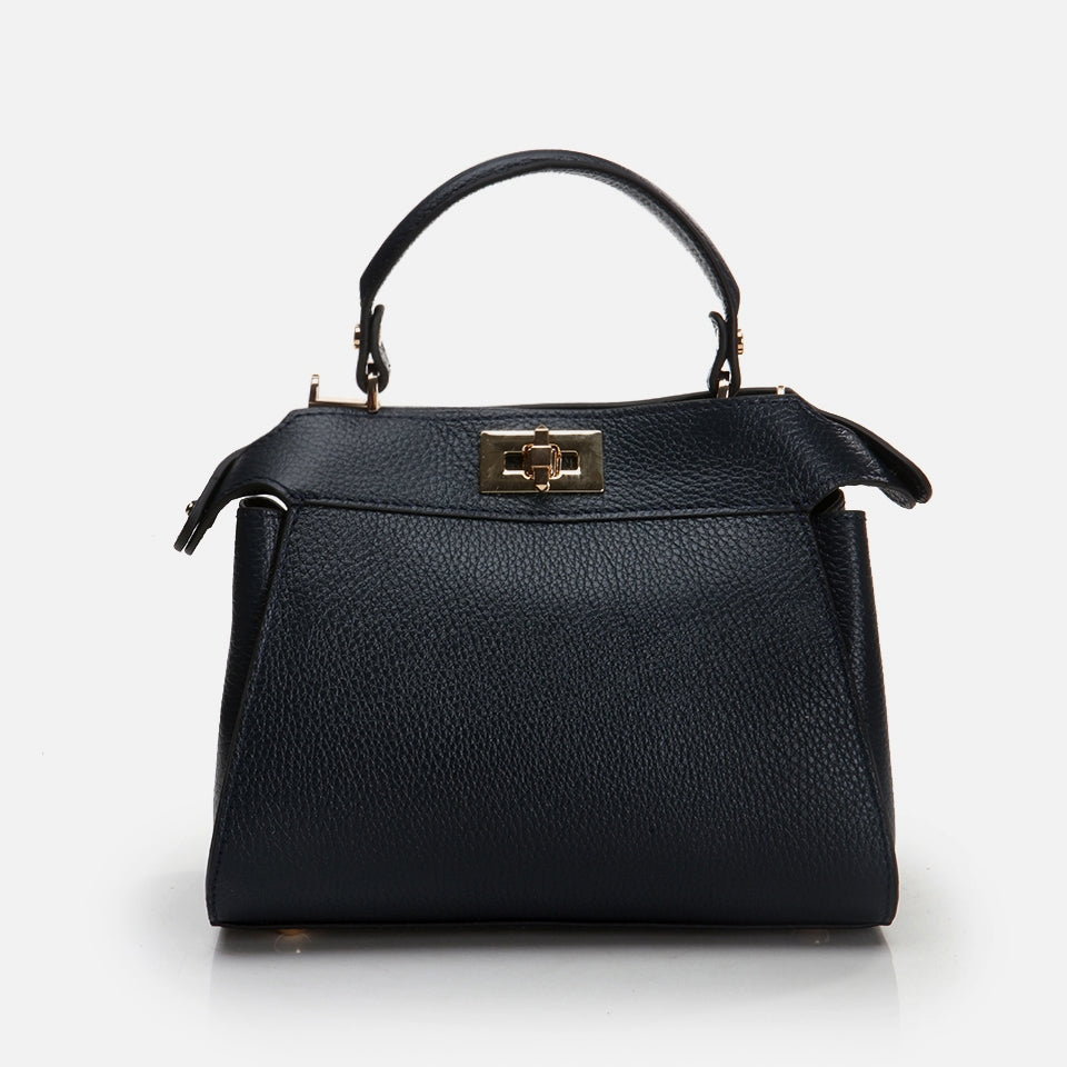 Genuine Leather Navy Blue Women's Mini (Crossbody) Bag
