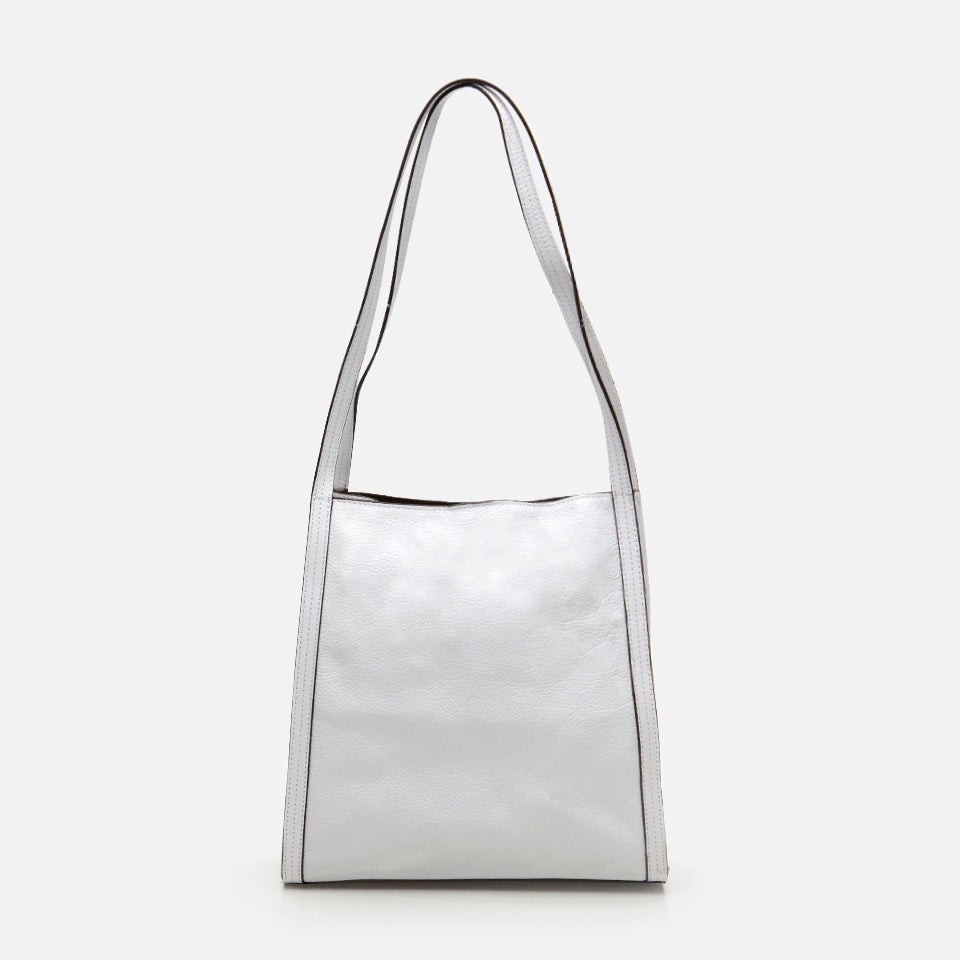 Genuine Leather White Women's Bag
