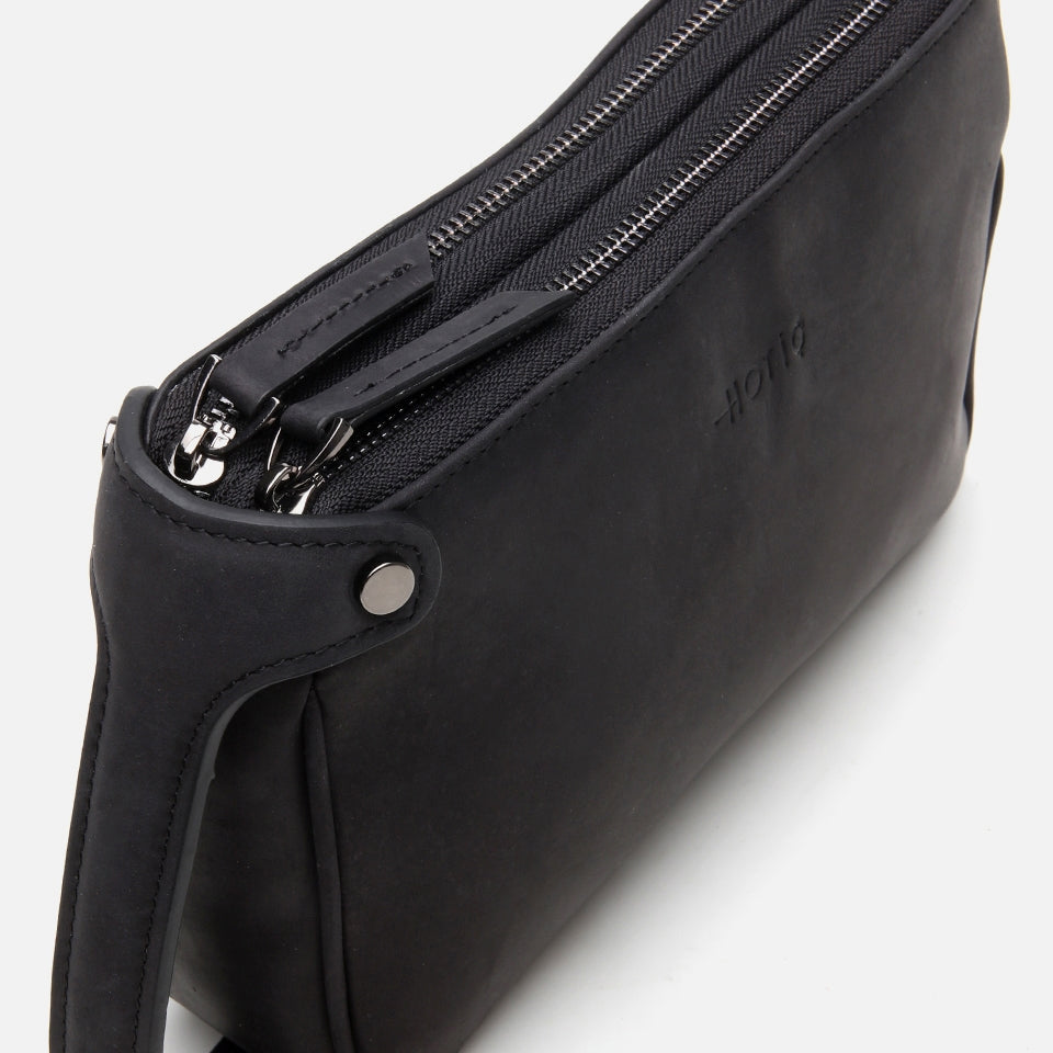 Genuine Leather Black Men's Bag