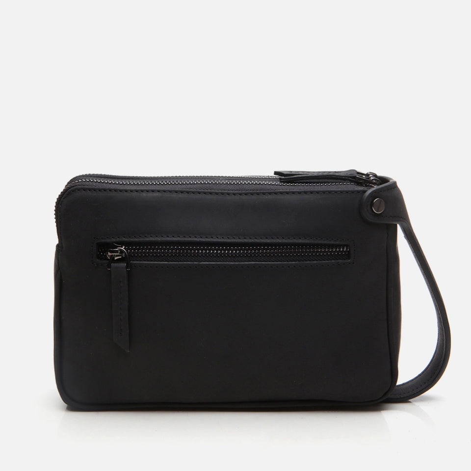 Genuine Leather Black Men's Bag