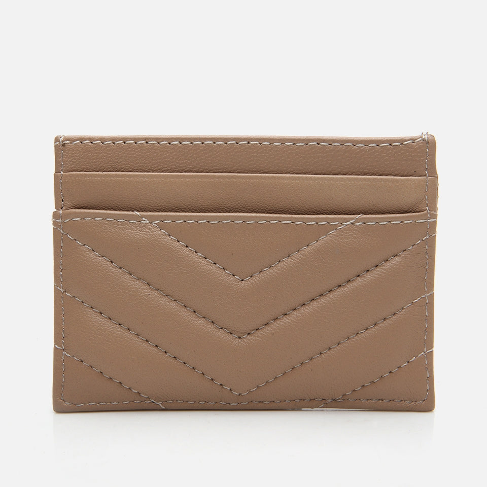 Genuine Leather Beige Women's Wallet
