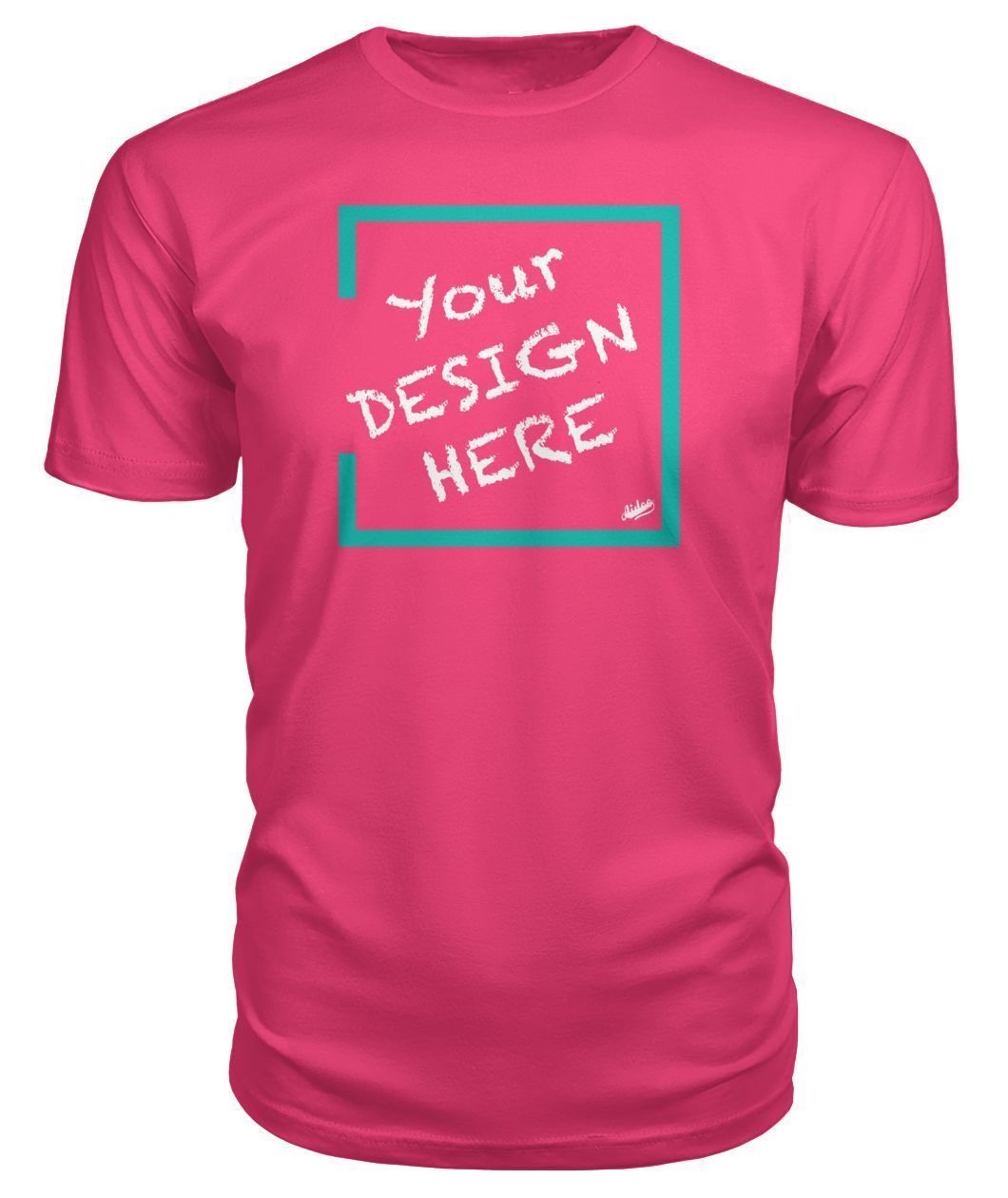 Aidoo Premium Unisex Tee-Short Sleeves-Nike-Adidas-Supreme-Champion-Jordan-Louis Vuitton-shirt personalised-custom hoodie-personalised hoodie-Aidoo-Hot Pink-S-Aidoo : On-Demand Print