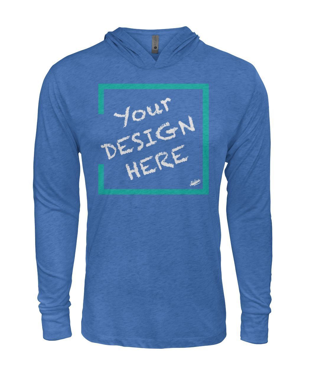 Aidoo Hooded Long Sleeve-Long Sleeves-Nike-Adidas-Supreme-Champion-Jordan-Louis Vuitton-shirt personalised-custom hoodie-personalised hoodie-Aidoo-Royal-S-Aidoo : On-Demand Print