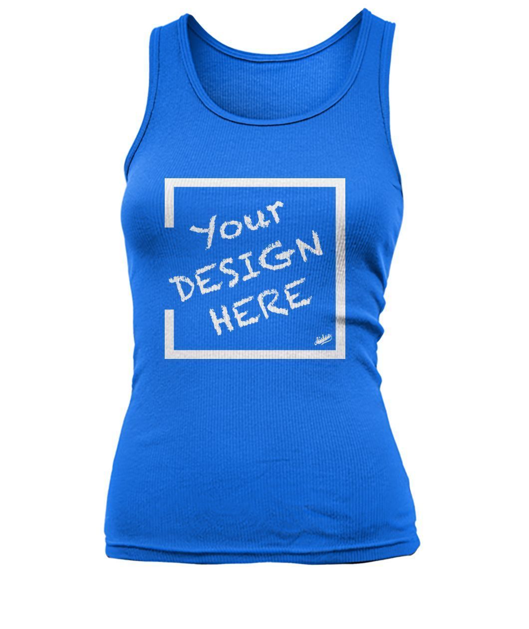 Aidoo Women's Tank Top-Tank Tops-Nike-Adidas-Supreme-Champion-Jordan-Louis Vuitton-shirt personalised-custom hoodie-personalised hoodie-Aidoo-True Royal-S-Aidoo : On-Demand Print