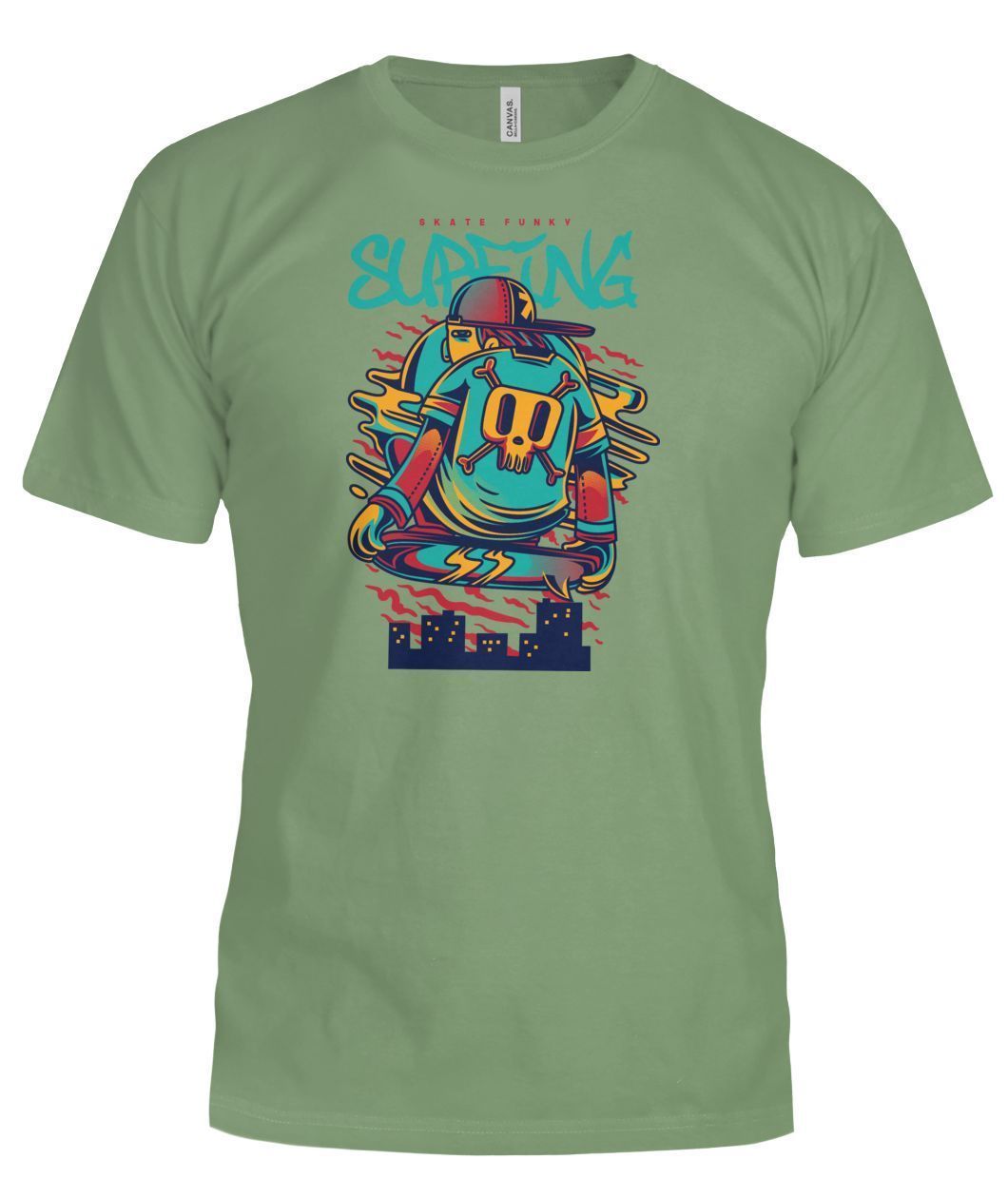 Surfing Bella Canvas Tee
