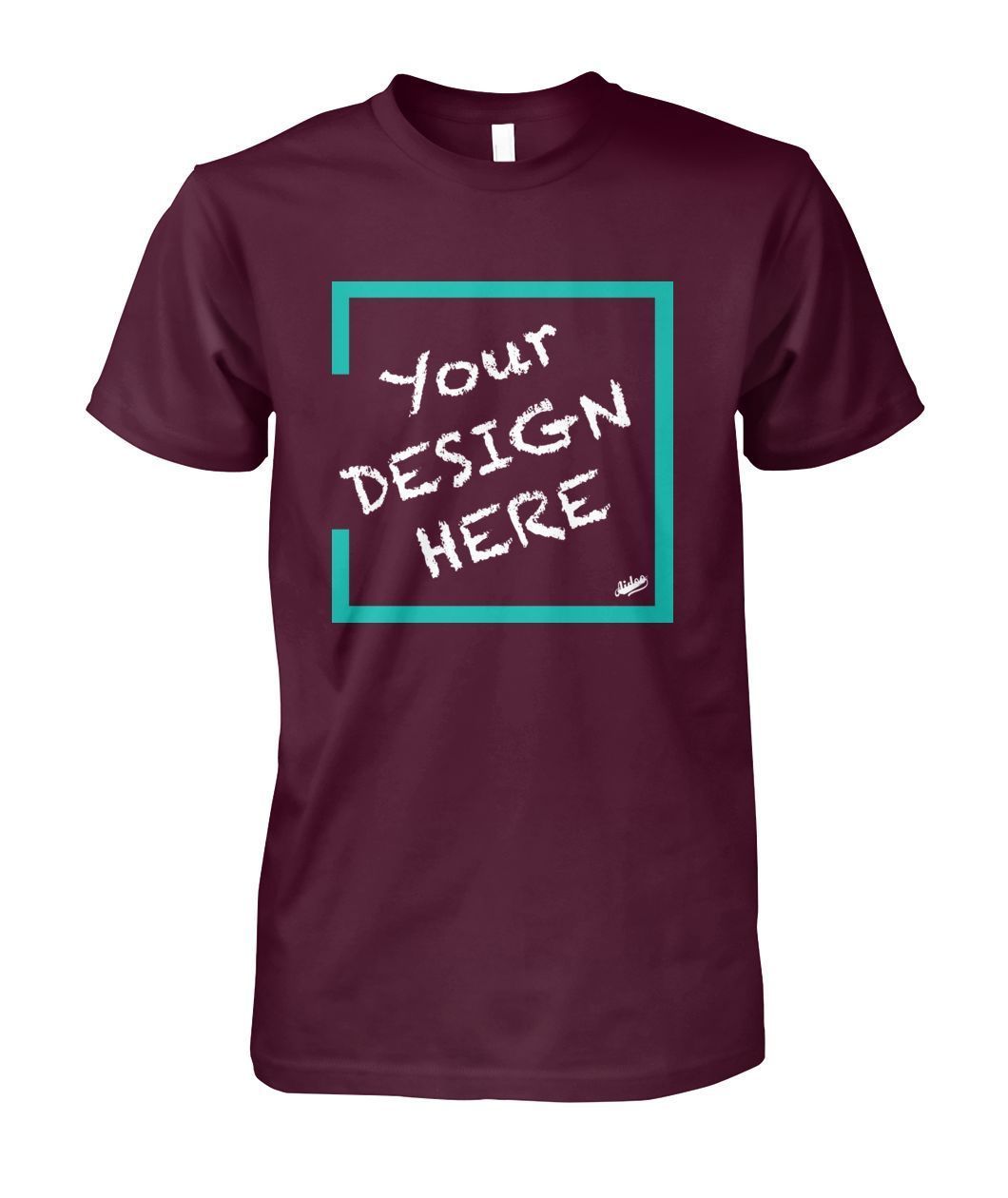 Aidoo Unisex Cotton Tee-Short Sleeves-Nike-Adidas-Supreme-Champion-Jordan-Louis Vuitton-shirt personalised-custom hoodie-personalised hoodie-Aidoo-Maroon-S-Aidoo : On-Demand Print