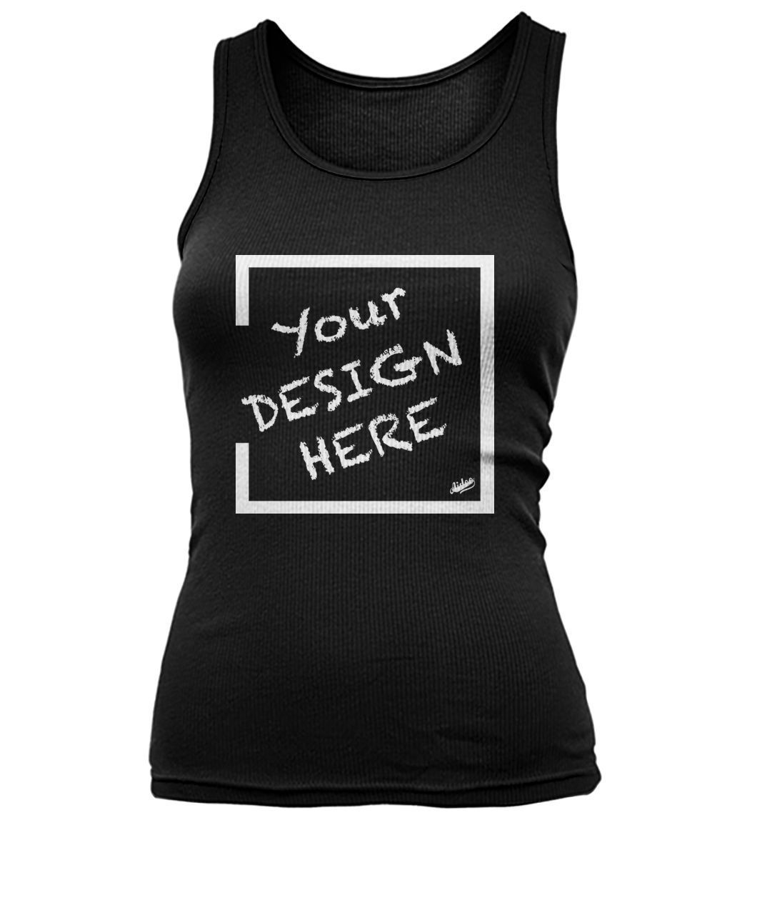Aidoo Women's Tank Top-Tank Tops-Nike-Adidas-Supreme-Champion-Jordan-Louis Vuitton-shirt personalised-custom hoodie-personalised hoodie-Aidoo-Black-S-Aidoo : On-Demand Print