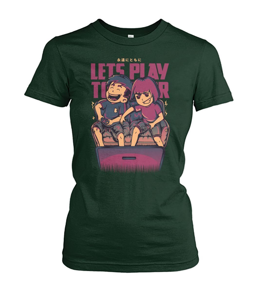 Lets Play Together Women's Crew Tee