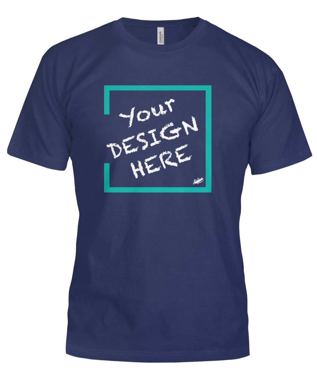 Aidoo Bella Canvas Tee-Short Sleeves-Nike-Adidas-Supreme-Champion-Jordan-Louis Vuitton-shirt personalised-custom hoodie-personalised hoodie-Aidoo-Navy-S-Aidoo : On-Demand Print