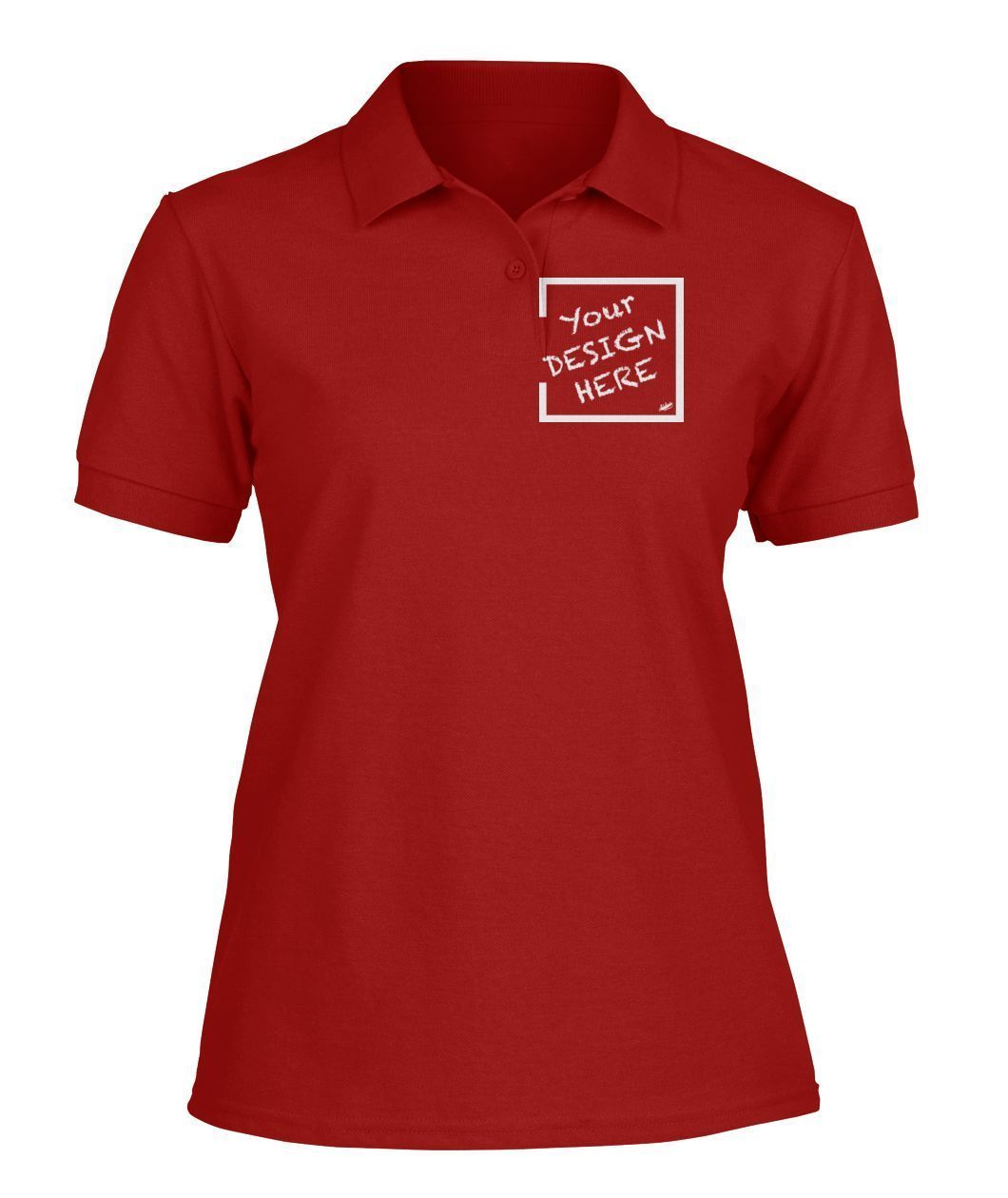 Aidoo Men's Polo-Short Sleeves-Nike-Adidas-Supreme-Champion-Jordan-Louis Vuitton-shirt personalised-custom hoodie-personalised hoodie-Aidoo-Red-S-Women's Polo-Aidoo : On-Demand Print