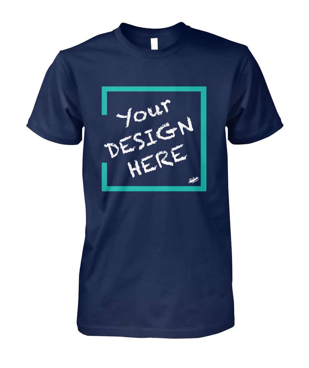 Aidoo Unisex Cotton Tee-Short Sleeves-Nike-Adidas-Supreme-Champion-Jordan-Louis Vuitton-shirt personalised-custom hoodie-personalised hoodie-Aidoo-Navy-S-Aidoo : On-Demand Print
