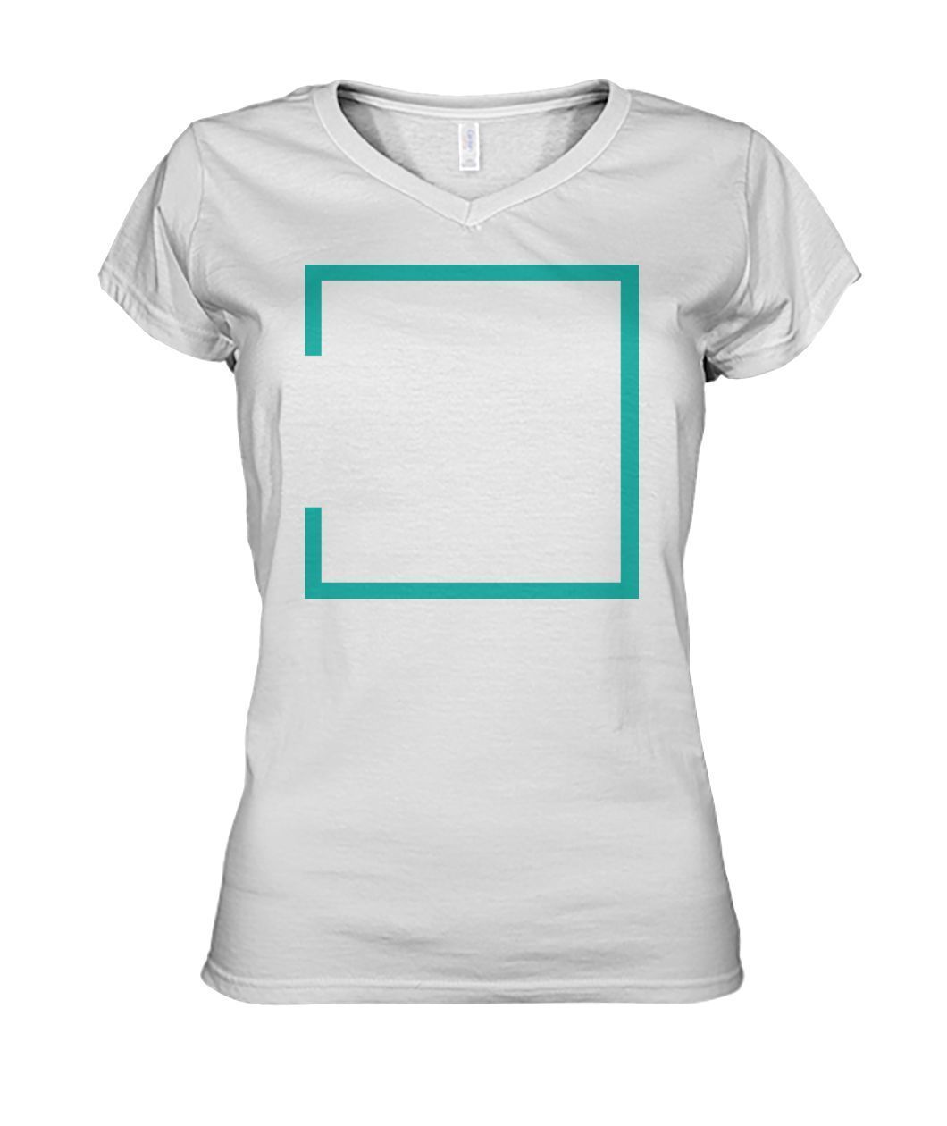 Aidoo Women's V-Neck-V-Necks-Nike-Adidas-Supreme-Champion-Jordan-Louis Vuitton-shirt personalised-custom hoodie-personalised hoodie-Aidoo-White-S-Aidoo : On-Demand Print