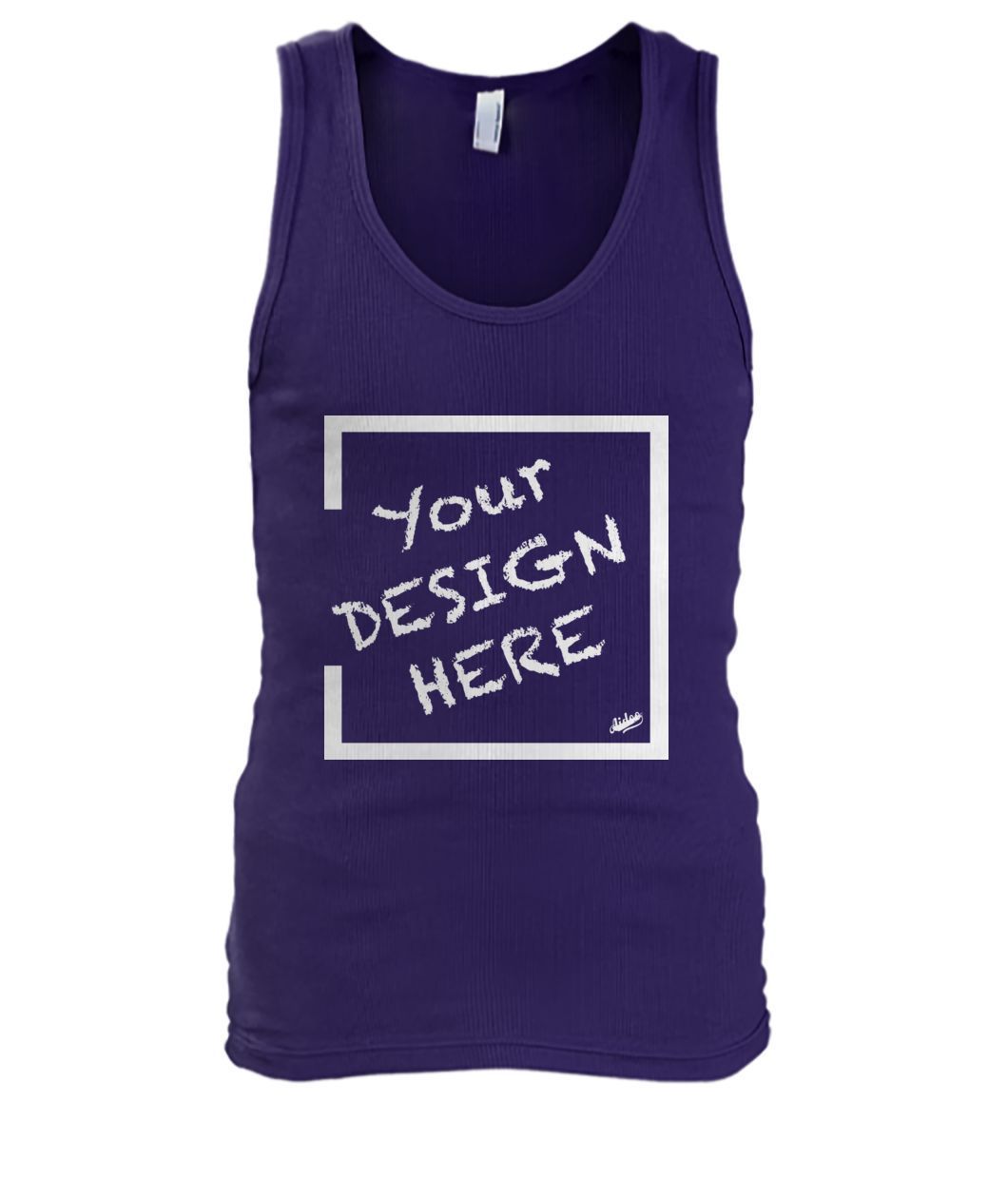 Aidoo Men's Tank Top-Tank Tops-Nike-Adidas-Supreme-Champion-Jordan-Louis Vuitton-shirt personalised-custom hoodie-personalised hoodie-Aidoo-Purple-S-Aidoo : On-Demand Print