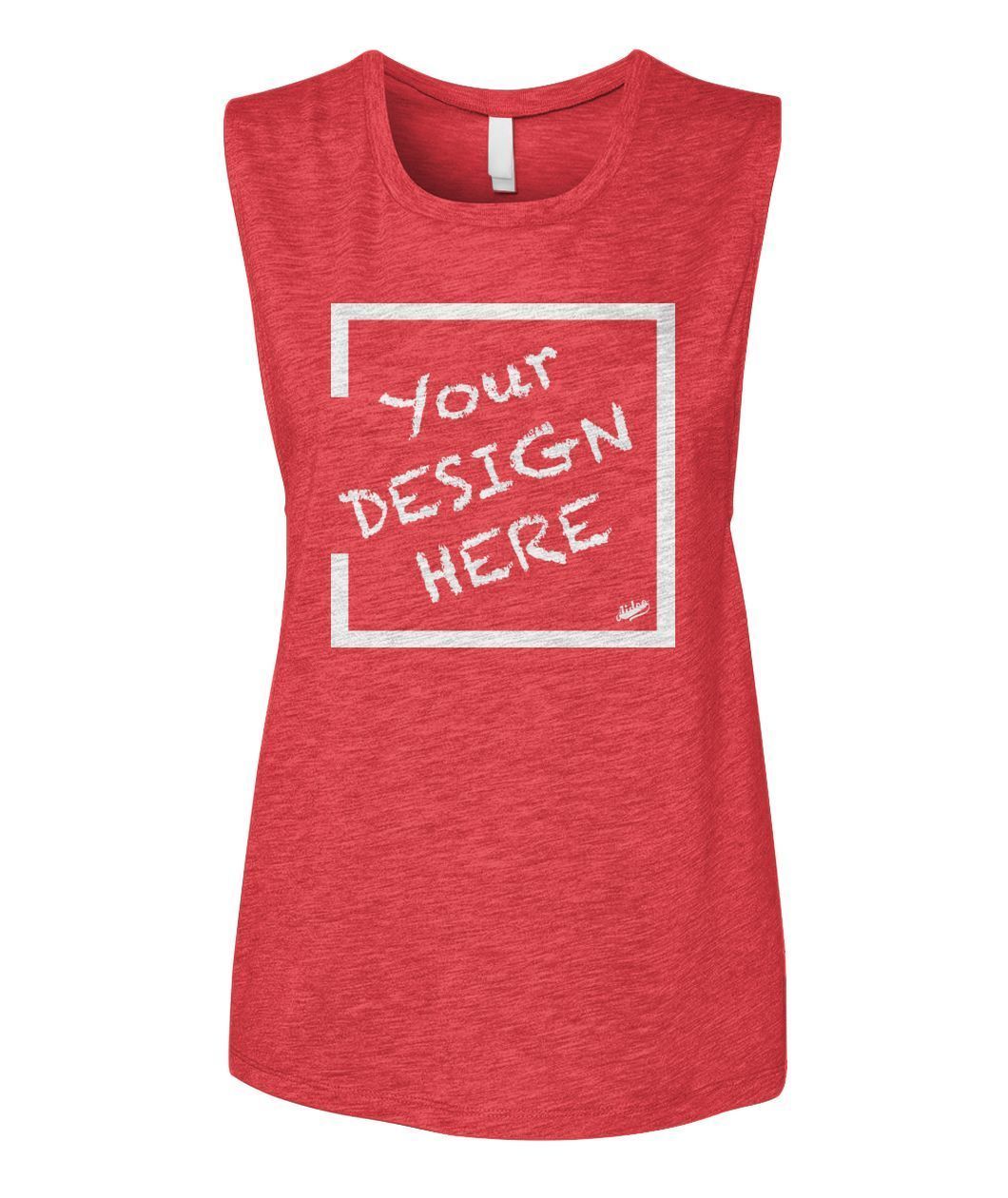 Aidoo Women's Muscle Tank-Tank Tops-Nike-Adidas-Supreme-Champion-Jordan-Louis Vuitton-shirt personalised-custom hoodie-personalised hoodie-Aidoo-Red-S-Aidoo : On-Demand Print