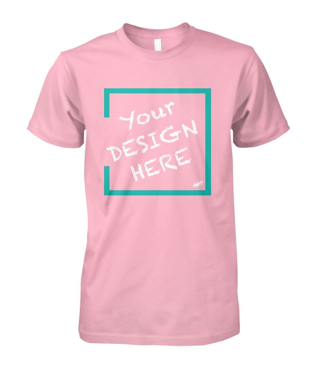 Aidoo Unisex Cotton Tee-Short Sleeves-Nike-Adidas-Supreme-Champion-Jordan-Louis Vuitton-shirt personalised-custom hoodie-personalised hoodie-Aidoo-Light Pink-S-Aidoo : On-Demand Print