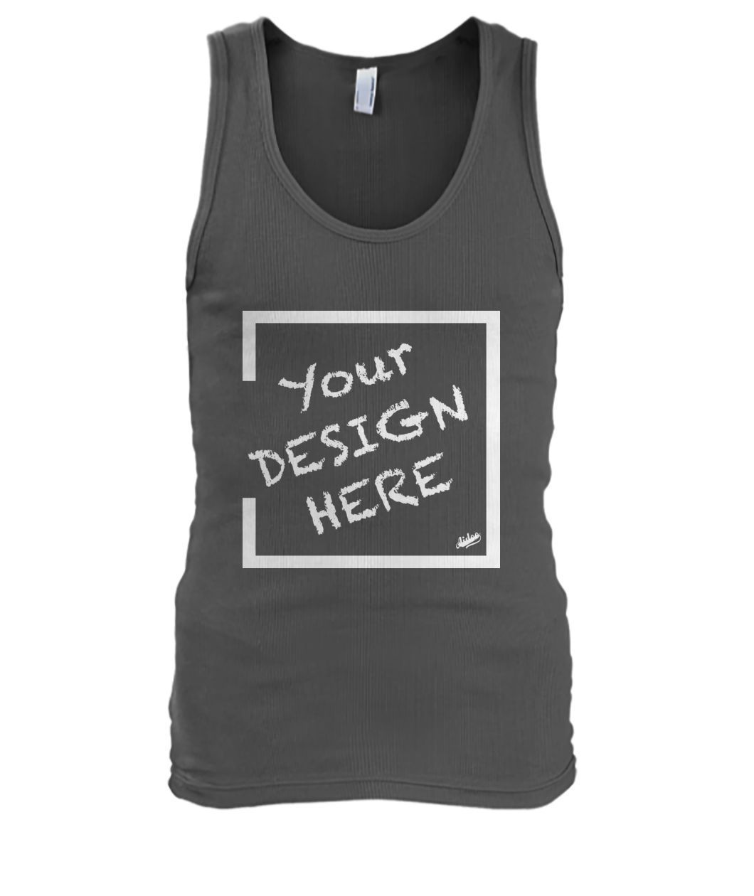 Aidoo Men's Tank Top-Tank Tops-Nike-Adidas-Supreme-Champion-Jordan-Louis Vuitton-shirt personalised-custom hoodie-personalised hoodie-Aidoo-Charcoal-S-Aidoo : On-Demand Print