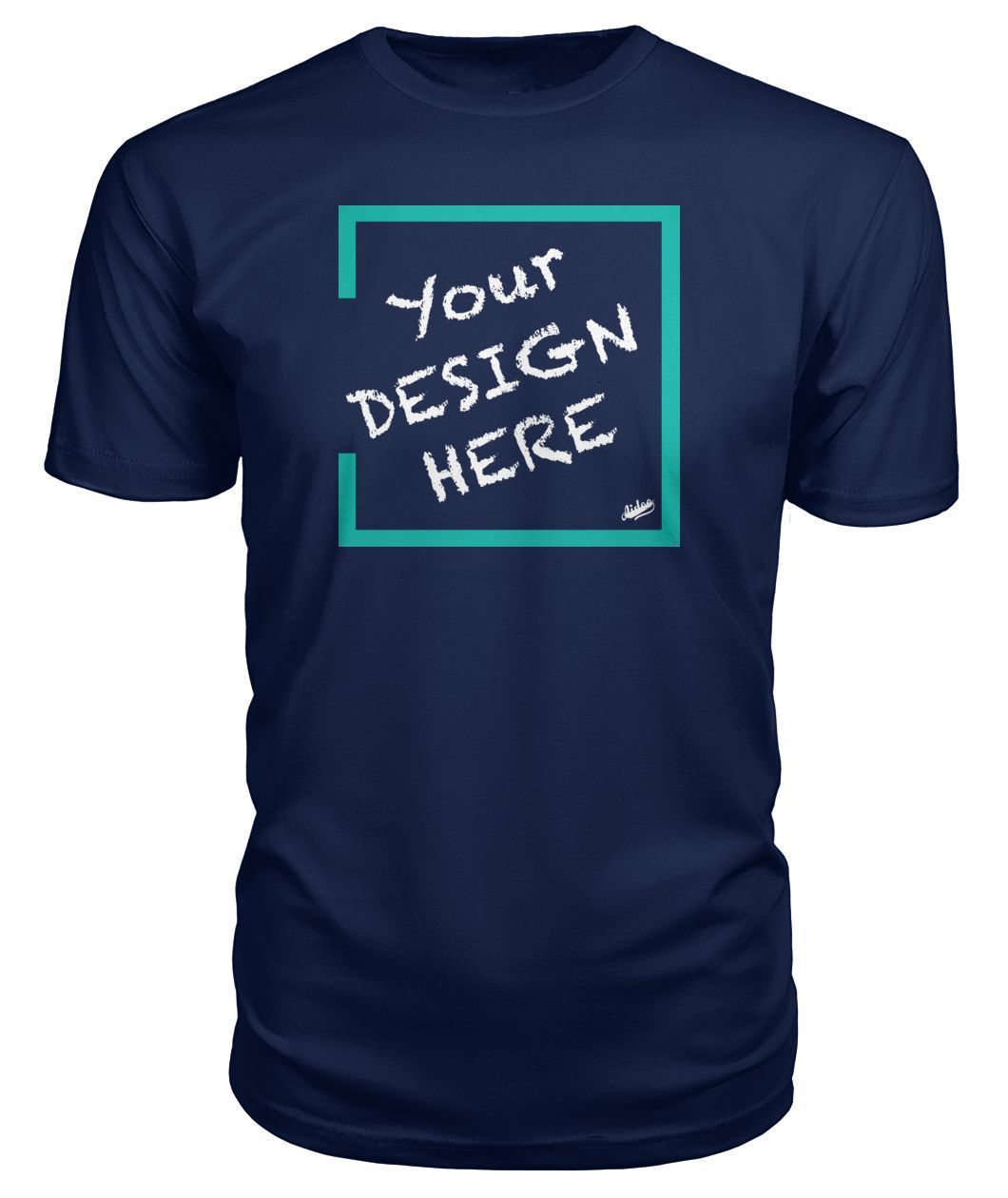 Aidoo Premium Unisex Tee-Short Sleeves-Nike-Adidas-Supreme-Champion-Jordan-Louis Vuitton-shirt personalised-custom hoodie-personalised hoodie-Aidoo-Navy-S-Aidoo : On-Demand Print