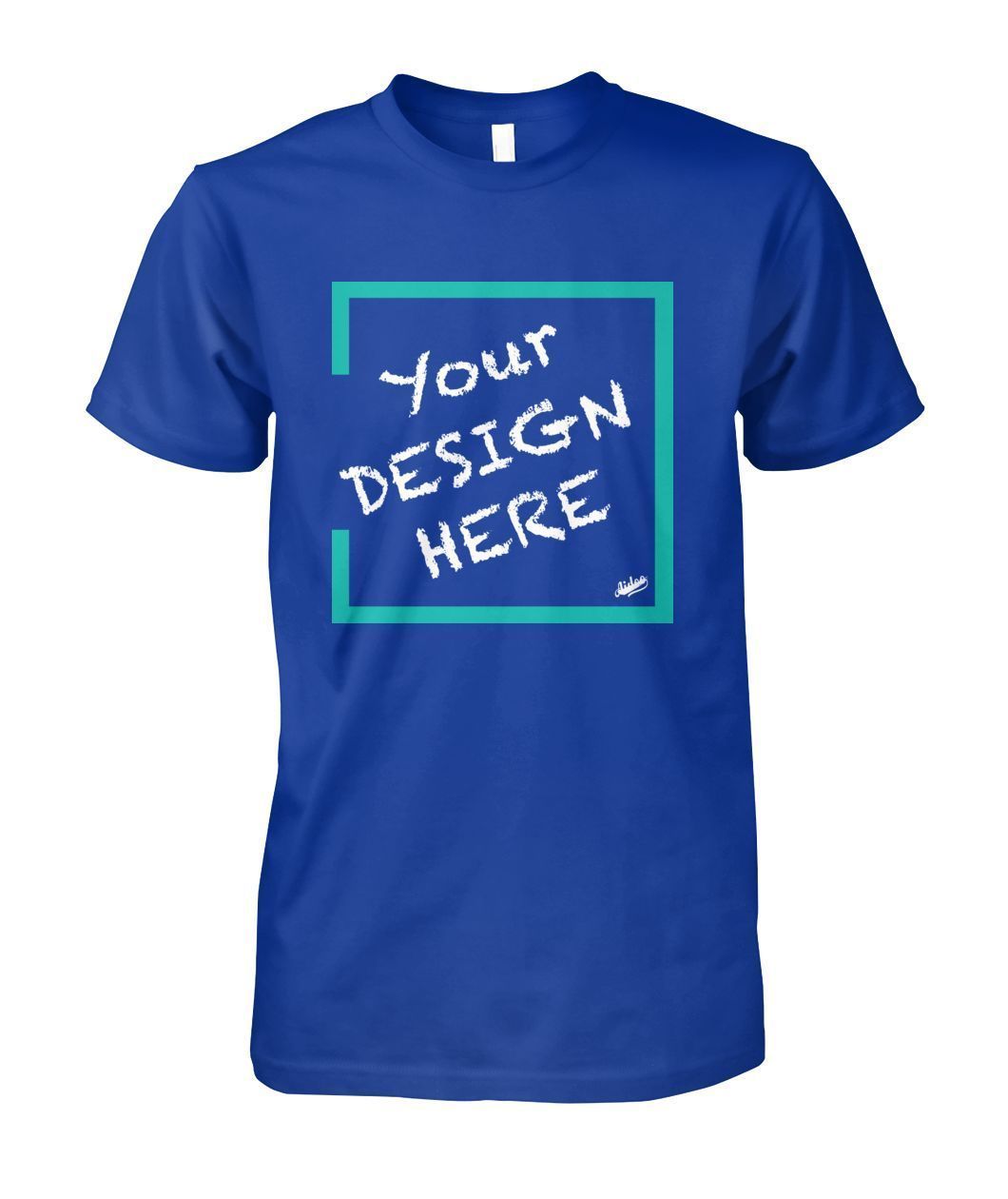 Aidoo Unisex Cotton Tee-Short Sleeves-Nike-Adidas-Supreme-Champion-Jordan-Louis Vuitton-shirt personalised-custom hoodie-personalised hoodie-Aidoo-Royal-S-Aidoo : On-Demand Print