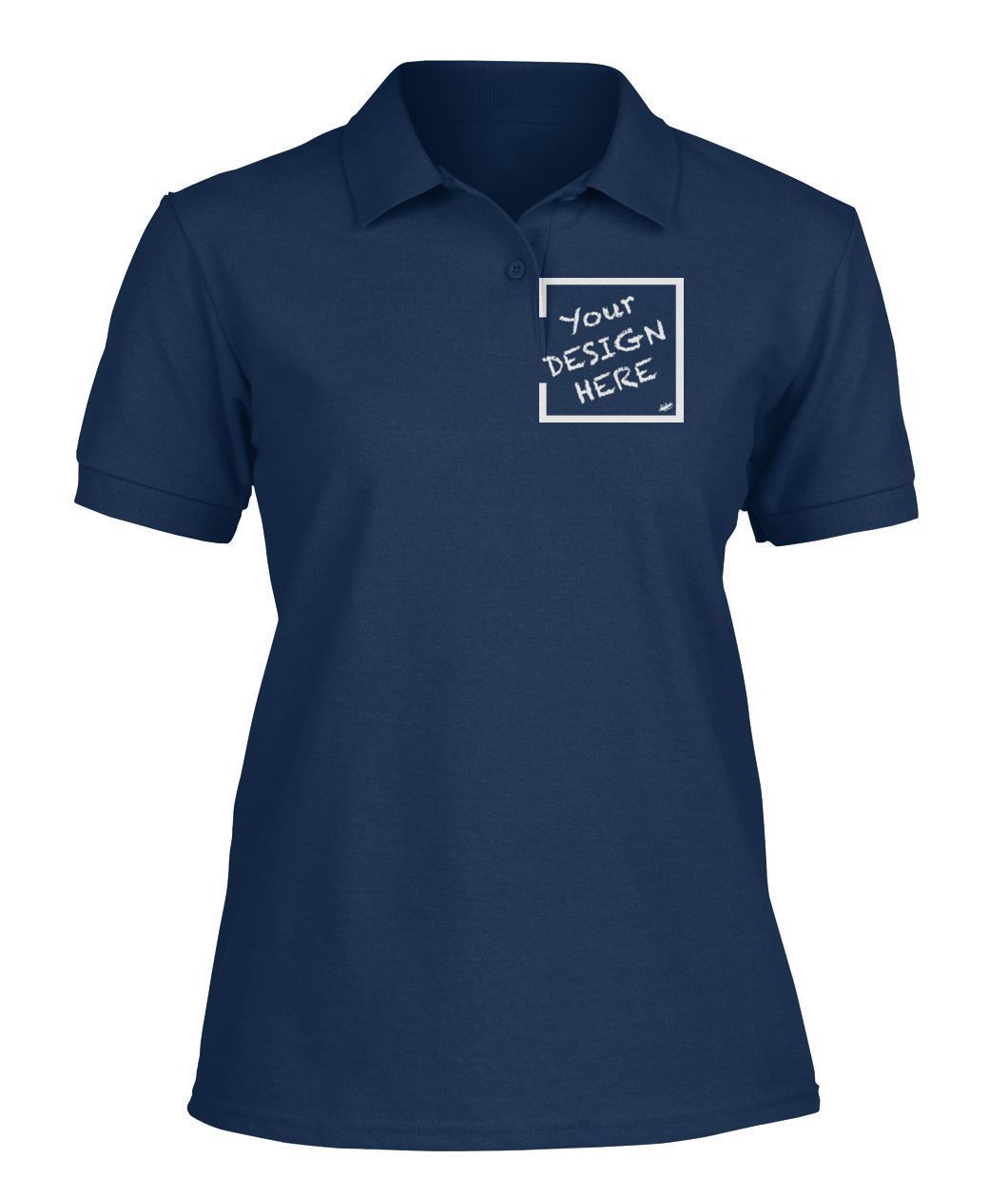 Aidoo Men's Polo-Short Sleeves-Nike-Adidas-Supreme-Champion-Jordan-Louis Vuitton-shirt personalised-custom hoodie-personalised hoodie-Aidoo-Navy-S-Women's Polo-Aidoo : On-Demand Print