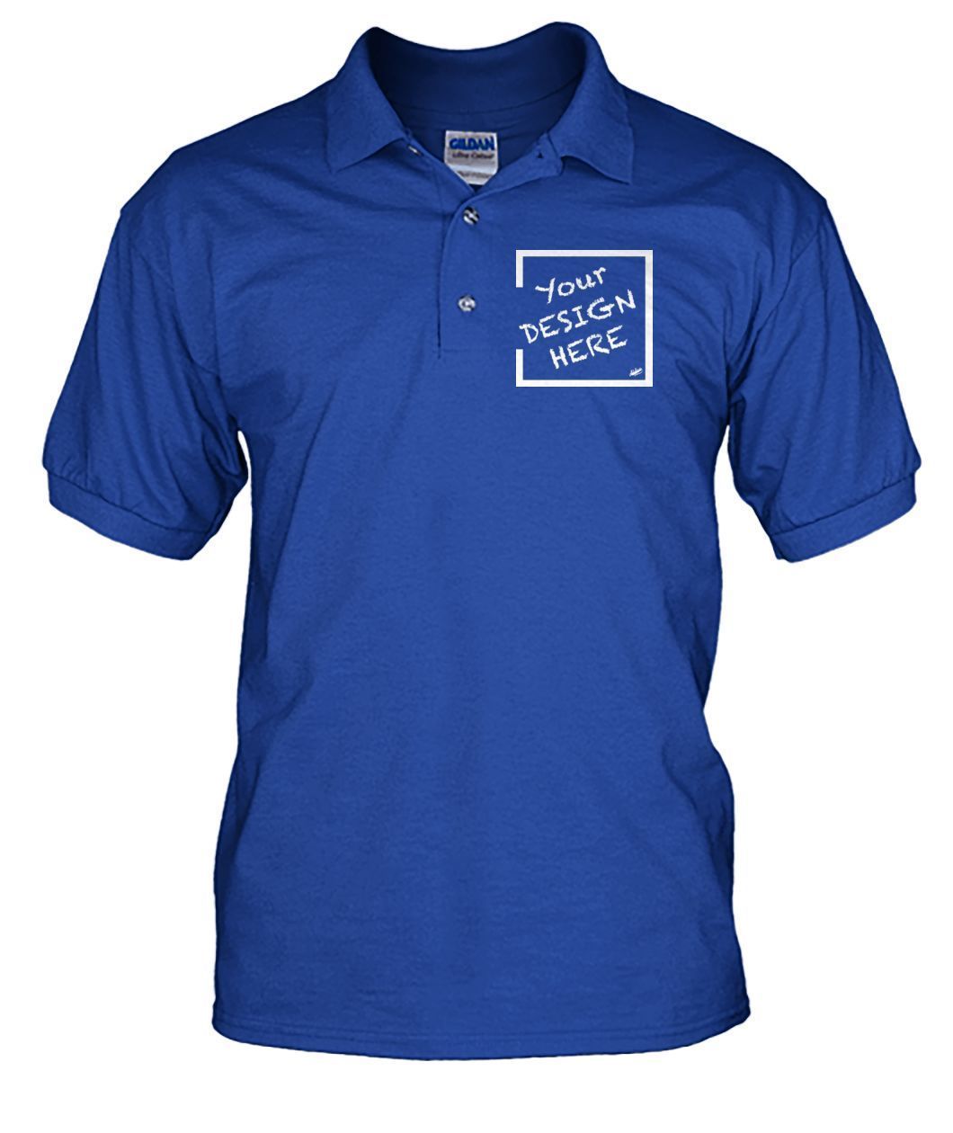 Aidoo Men's Polo-Short Sleeves-Nike-Adidas-Supreme-Champion-Jordan-Louis Vuitton-shirt personalised-custom hoodie-personalised hoodie-Aidoo-Royal-S-Men's Polo-Aidoo : On-Demand Print