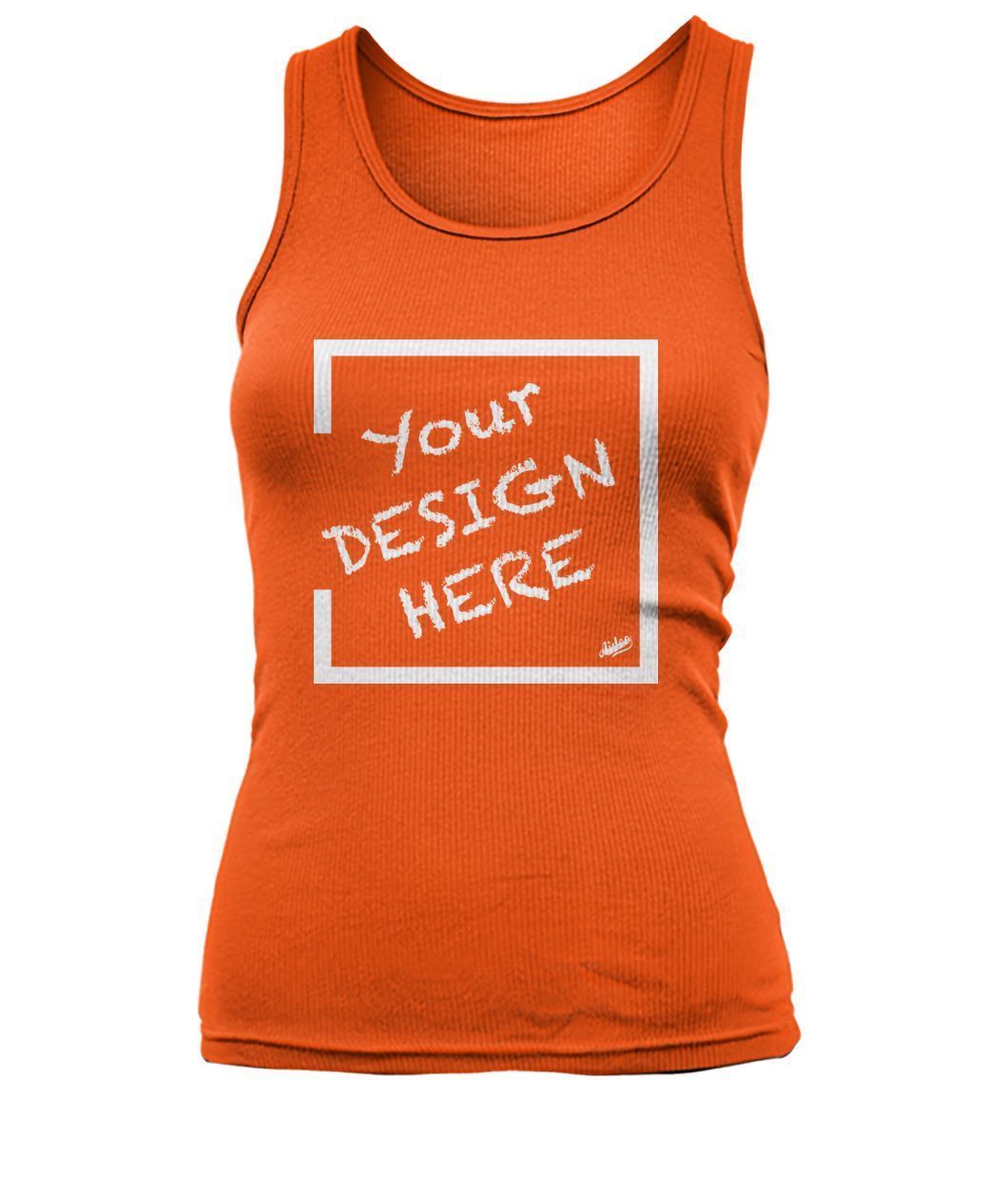 Aidoo Women's Tank Top-Tank Tops-Nike-Adidas-Supreme-Champion-Jordan-Louis Vuitton-shirt personalised-custom hoodie-personalised hoodie-Aidoo-Orange-S-Aidoo : On-Demand Print