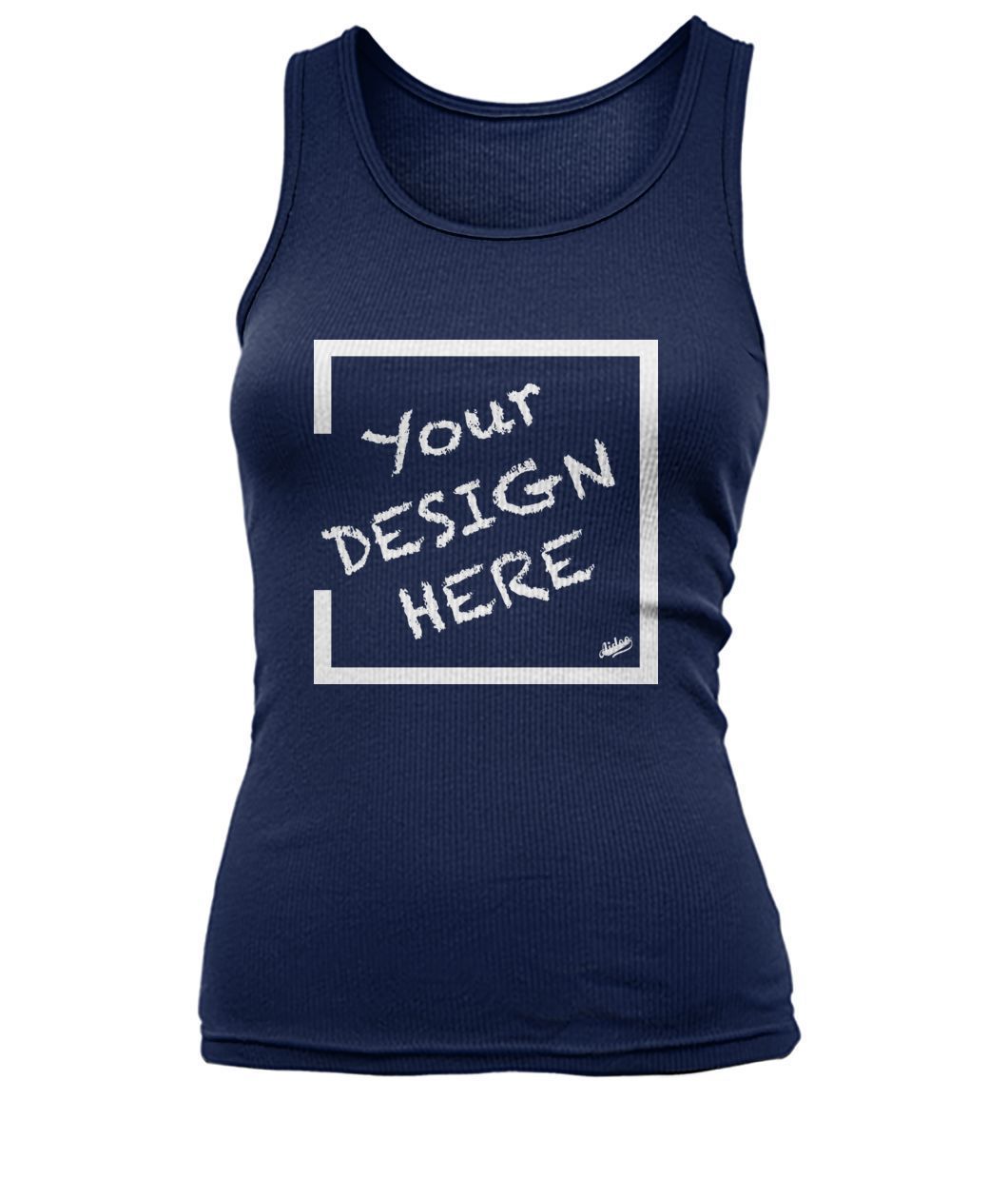 Aidoo Women's Tank Top-Tank Tops-Nike-Adidas-Supreme-Champion-Jordan-Louis Vuitton-shirt personalised-custom hoodie-personalised hoodie-Aidoo-Navy-S-Aidoo : On-Demand Print