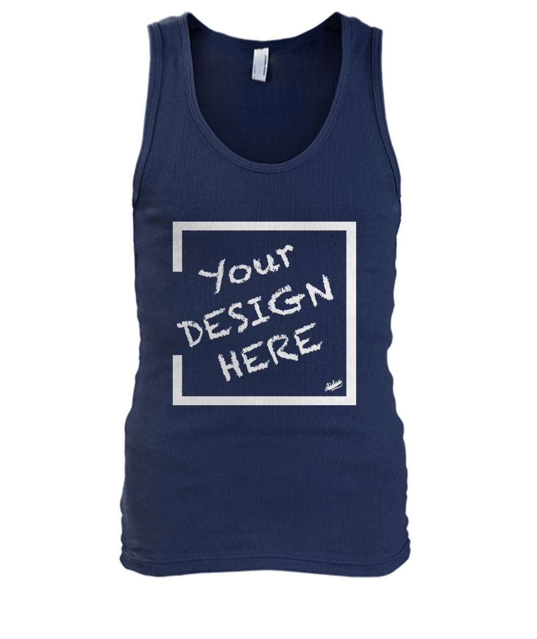 Aidoo Men's Tank Top-Tank Tops-Nike-Adidas-Supreme-Champion-Jordan-Louis Vuitton-shirt personalised-custom hoodie-personalised hoodie-Aidoo-Navy-S-Aidoo : On-Demand Print