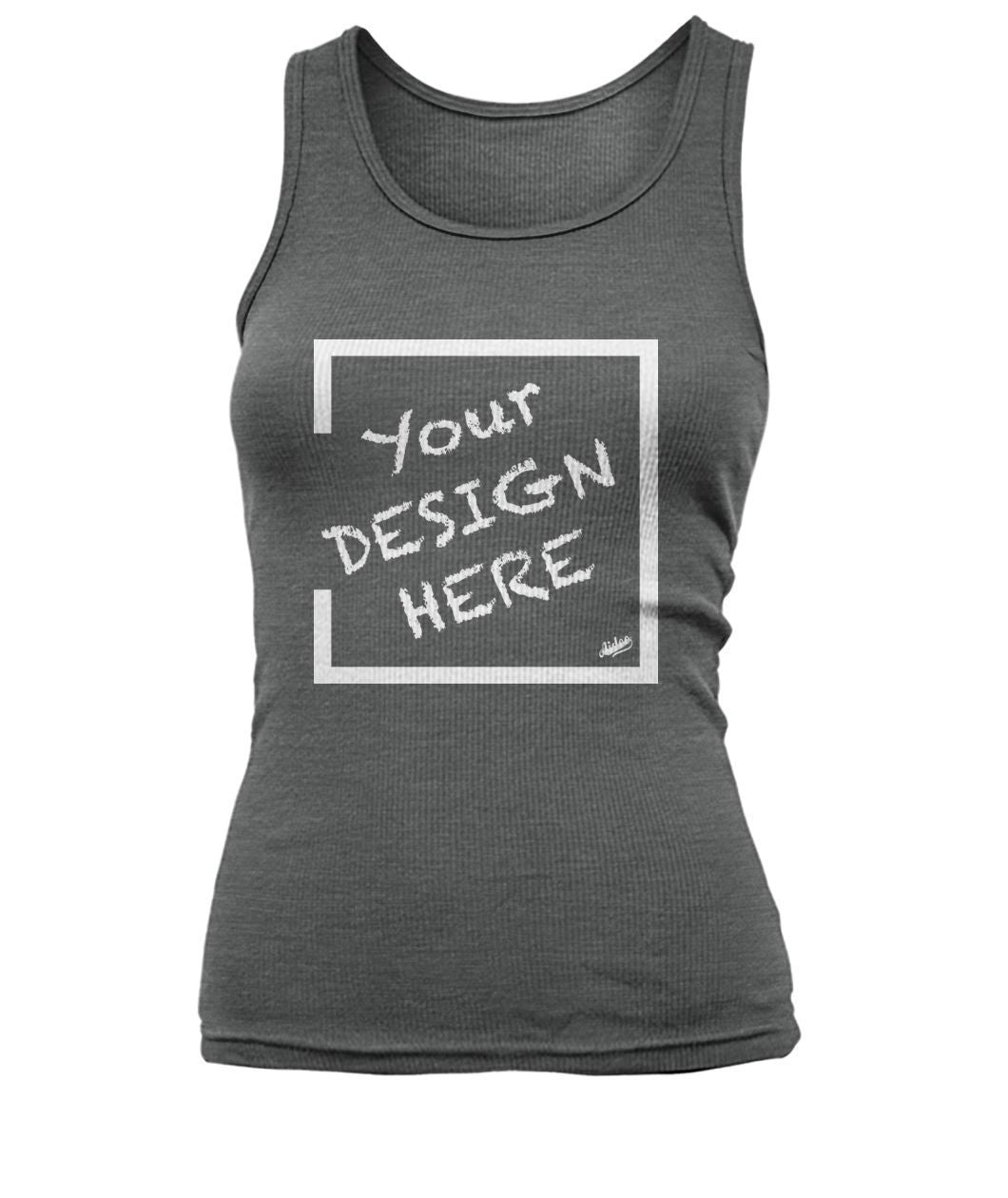 Aidoo Women's Tank Top-Tank Tops-Nike-Adidas-Supreme-Champion-Jordan-Louis Vuitton-shirt personalised-custom hoodie-personalised hoodie-Aidoo-Deep Heather-S-Aidoo : On-Demand Print