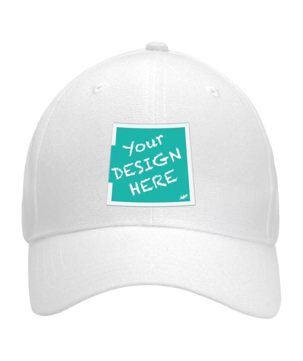Aidoo 6-Panel Classic Snapback-Accessories-Nike-Adidas-Supreme-Champion-Jordan-Louis Vuitton-shirt personalised-custom hoodie-personalised hoodie-Aidoo-White-Curved Bill Velcro Strap-Aidoo : On-Demand Print