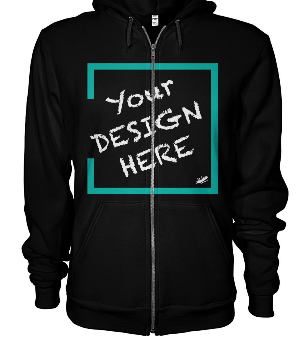 Aidoo Gildan Zip-Up Hoodie-Hoodies-Nike-Adidas-Supreme-Champion-Jordan-Louis Vuitton-shirt personalised-custom hoodie-personalised hoodie-Aidoo-Black-S-Gildan Zip-Up Hoodie-Aidoo : On-Demand Print