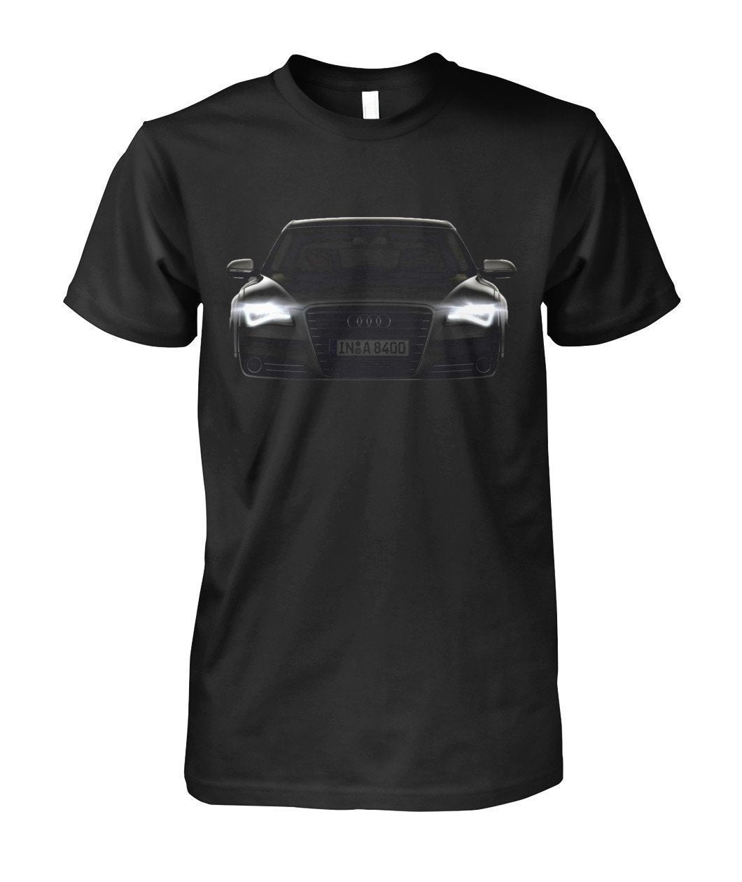 Audi A8 Unisex Cotton T Shirt-Short Sleeves-Elessi UK