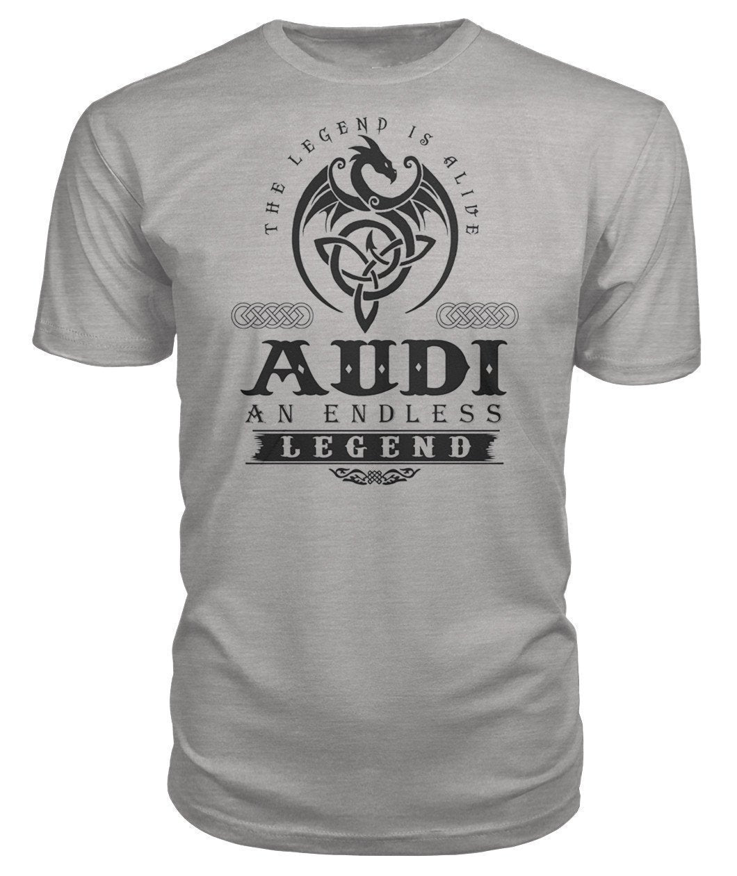 AUDI AN ENDLESS LEGEND Premium Unisex T SHIRT-Short Sleeves-Elessi UK