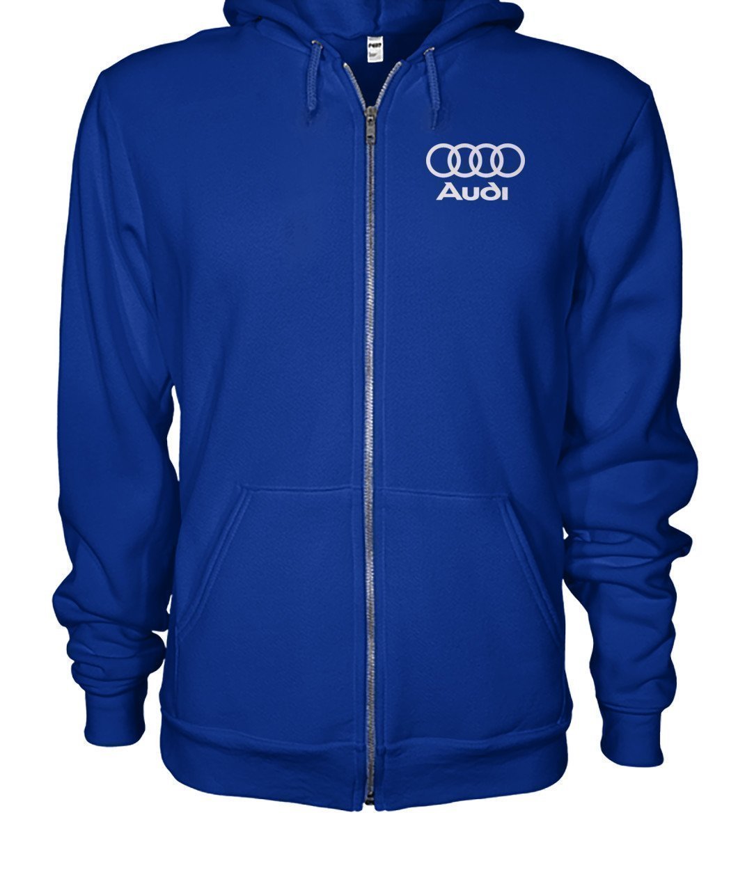 Audi Gildan Zip-Up Hoodie-Hoodies-Elessi UK