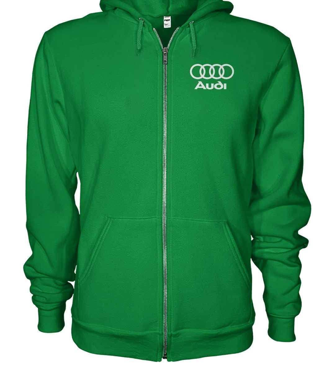 Audi Gildan Zip-Up Hoodie-Hoodies-Elessi UK