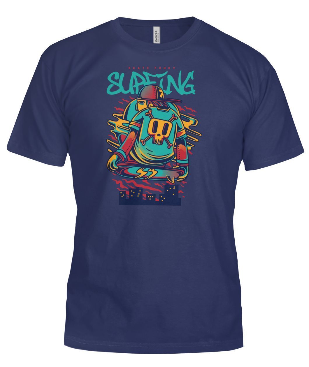 Surfing Bella Canvas Tee